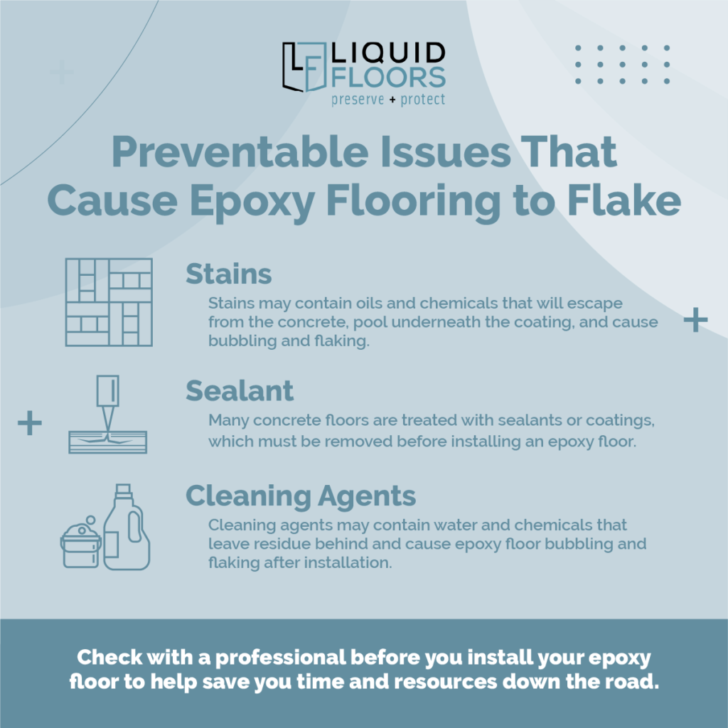 preventable issues that cause epoxy flooring to flake
