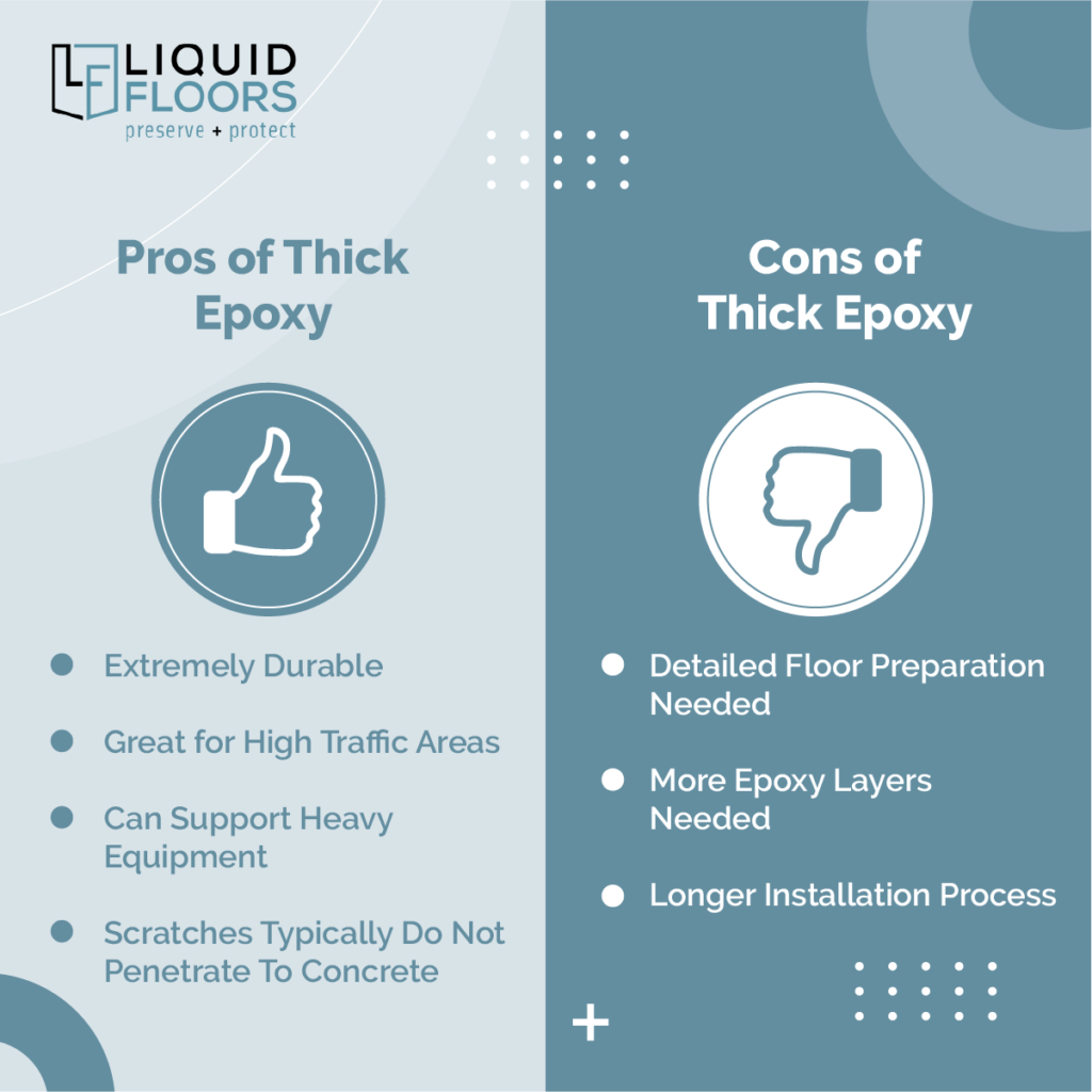pros and cons of thick epoxy